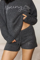 W1147 - Cozy Sweater Shorts